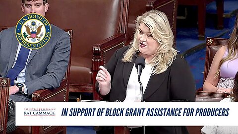 Rep. Cammack Speaks On The Floor In Support Of Block Grant Assistance Act For Florida Citrus