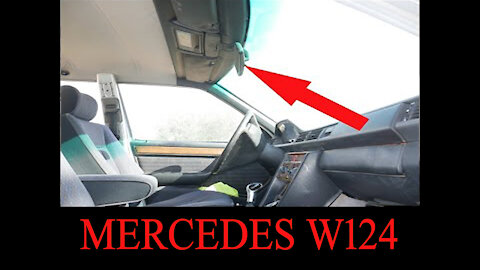 Mercedes Benz W124 - Comment démonter le rétroviseur central tutorial