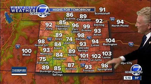 Some super-heated days on the way for Colorado