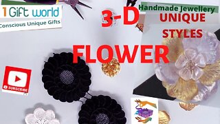 How to make a 3-D Gorgeous Flower Classy Necklace