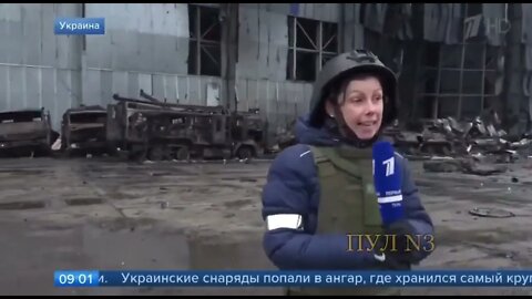 #WW3 #WAR #RUSSIA #UKRAINE Russian State TV in Gostomel Airport, Kyiv AN 225 destroyed
