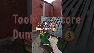 Tool store dumpster diving! I live my life in dumpsters #dumpsterdiving #dumpsterdiveking #tools
