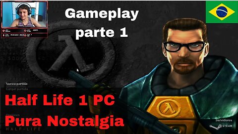 Half Life 1, Gameplay parte 1 O Início, Conhecendo Gordon Freeman. PC Valve Steam / Pura Nostalgia