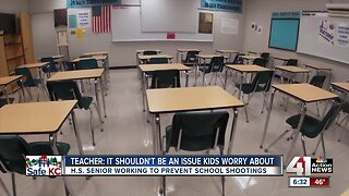 High school senior working to prevent school shootings