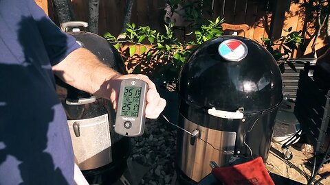 Sand vs Water on the WSM - Test 2 | Same Temp on both Smokers