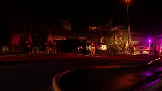 Fire sparks at home in Gilbert on Ranch Road