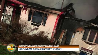 HOME DESTROYED BY FIRE IS SURPRISED BY DEWALT TOOLS