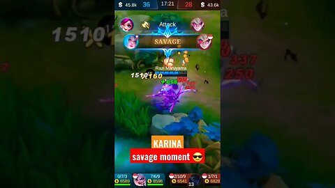 Karina Savage Moment by Razi Maruyama #razimaruyama #mobilelegend #karina #savage #mobilegame