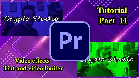 How to use tint and video limiter in premiere pro (tutorial part 11)