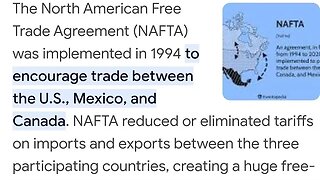 encourage trade between the U.S., Mexico, and Canada. NAFTA