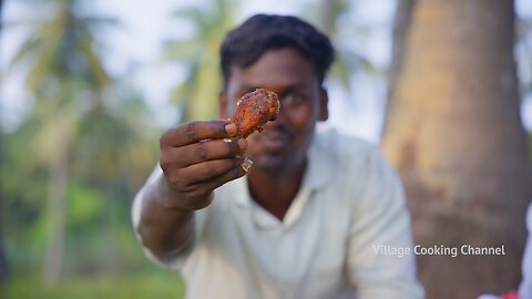 SPICY CHICKEN WINGS Hot & Sweet Chicken Recipe Cooking In Village | Spicy Honey Chicken Wings Fry