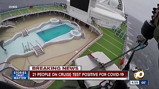 21 people test positive for coronavirus on cruise ship