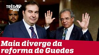 Rodrigo Maia e Paulo Guedes divergem sobre Reforma Tributária