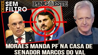 Moraes manda PF na casa do senador Marcos do Val