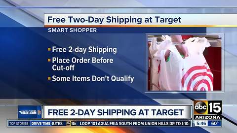 Get free two-day shipping at Target