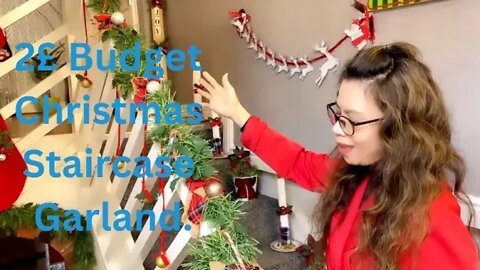 How to Create Christmas Staircase Garland 2£ Budget (DIY)