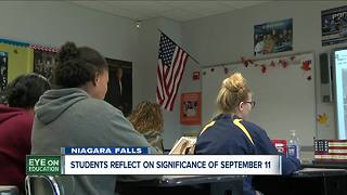 High schoolers, too young to remember September 11, reflect on the 2001 terrorist attacks--6pm