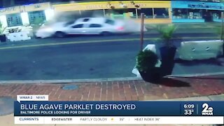 Blue Agave parklet destroyed