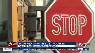 Mom has carpool solution for unreliable school buses