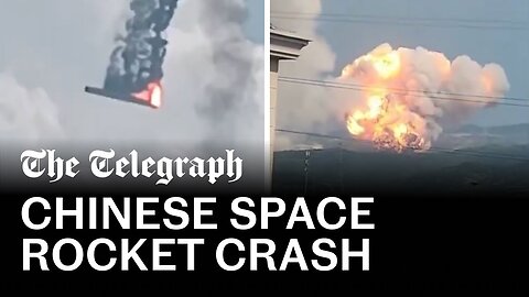 Chinese Space Rocket Accidentally Launces During Testing, Crashing With a Huge Explosion Near City