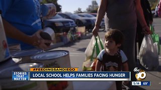 Local school helps families facing hunger
