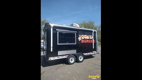Fully Licensed & Permitted - 2019 8' x 16' Kitchen Food Trailer w/ Pro-Fire Suppression for Sale