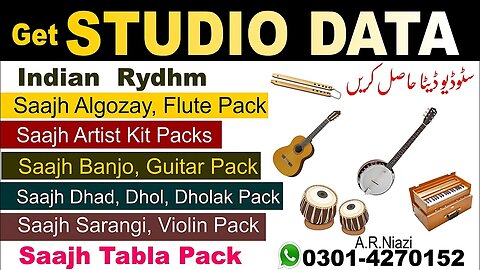Indian Rydhm | Algozay, Flute Pack | Artist Kit Packs | Vaja Pack | Dhol, Dholak Pack | Tabla Pack