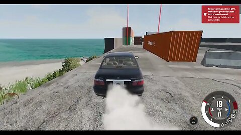 BeamNG drive , Port Escape mission, first try failed