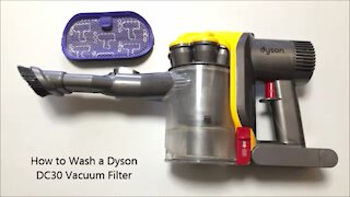 How to Wash a Dyson DC30 Vacuum Filter