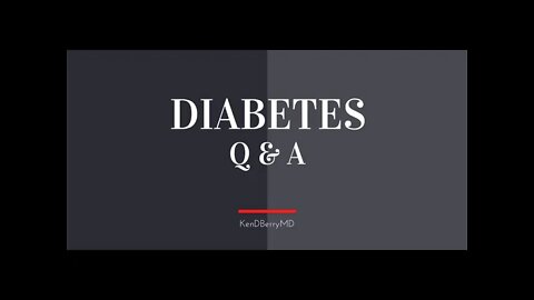 DIABETES Q&A LIVE: Diet, Medicine, Exercise & More