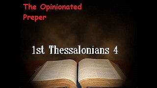 Reading today from 1st Thessalonians chapter 4