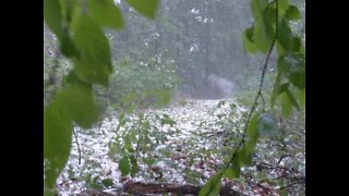 Impressionante tempestade de granizo na África do Sul