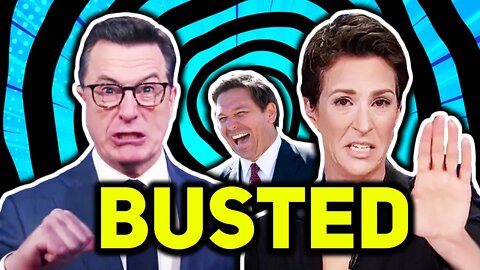 BUSTED: Maddow & Colbert FALSELY Smear Ron Desantis