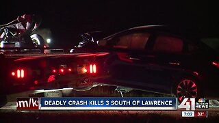 2-vehicle crash kills 3 people in Douglas County, KS