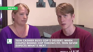 Teen Cashier Buys Cop’s Dessert. When Couple Behind Cop Throws Fit, Teen Never Expects What’s Next