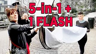 BUDGET Photography Lighting Setup | Easy Flash Photography Outdoors