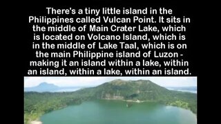 Did you know there's a tiny little island in the philippines called vulcan point