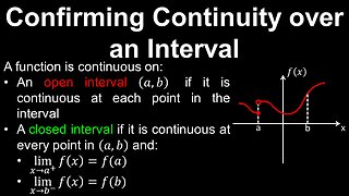 Confirming Continuity over an Interval - AP Calculus AB/BC