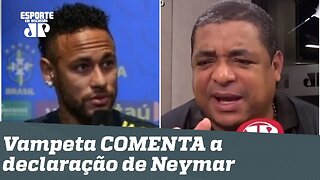 Já carregou a Seleção NAS COSTAS, Neymar? OLHA o que Vampeta achou dessa declaração!