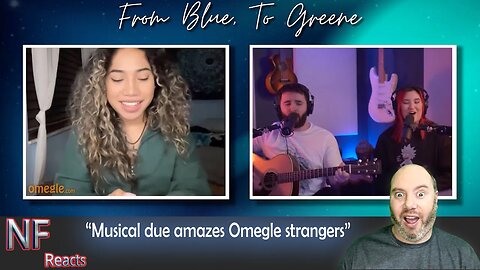 Omegle Singing Reactions - Musical due amazes Omegle strangers - From Blue to Green (Reaction)