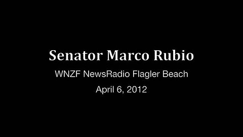 Rubio Talks Constituent Services & Mobile Office Hours on WNZF NewsRadio