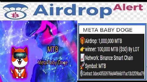 【 Aidrop META BABY DOGE COIN 】Genhe 100.000 MTB ($50) | CryptoCurrency