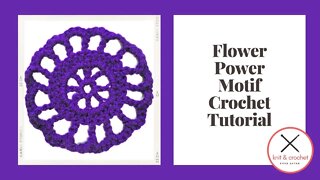 Left Hand Motif of the Month May 2016: Flower Power Motif Crochet Tutorial