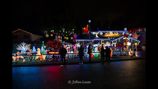 Christmas Lights in Burnaby BC Canada