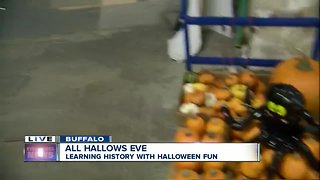 Halloween celebrations in a spooky off-limits area of the Buffalo History Museum