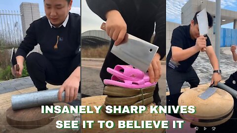 INSANELY SHARP KNIVES VIRAL VIDEOS, SEE IT TO BELIEVE IT 💯💣