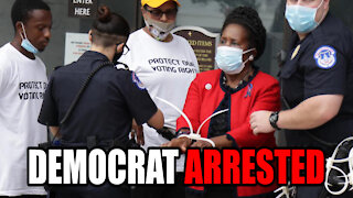 Texas Democrat ARREST at DC Protest - Sheila Jackson Lee