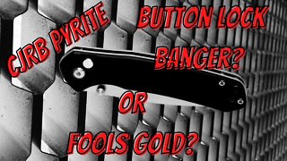 PYRITE BUTTON LOCK EDC FOLDER | FOOL'S GOLD ?