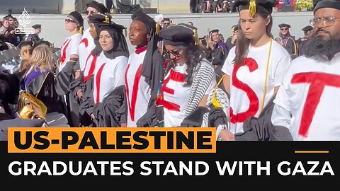 US students use graduation to stand with Palestine | Al Jazeera Newsfeed