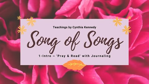1 Intro 'PRAY & READ' with journaling